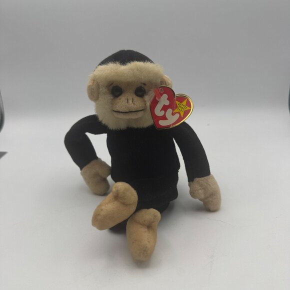 Retired Ty Beanie Baby Mooch The Monkey  Tags 1998 Errors RARE - Picture 1 of 8